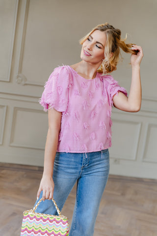 Rosy Puff Delight Blouse