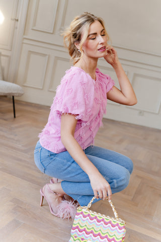 Rosy Puff Delight Blouse