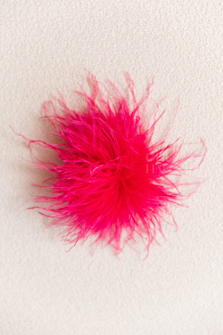 Feather Pin Fuchsia