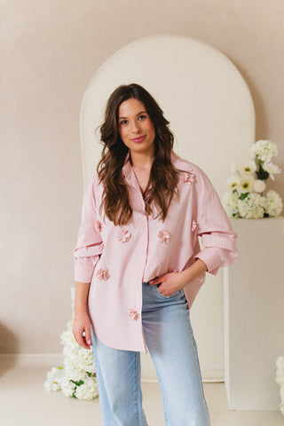 Oversized Les Fleurs Shirt