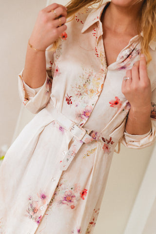 You Bloom Dress Beige