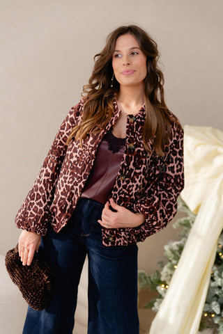 Bordeaux Leather Top