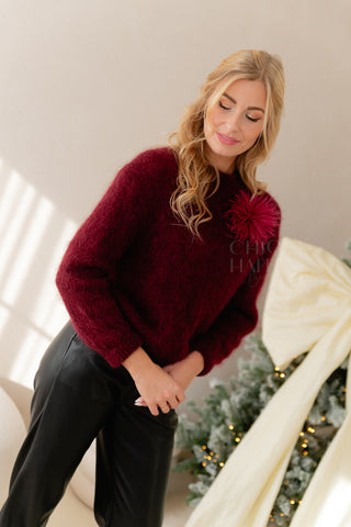 Knit Happens Burgundy