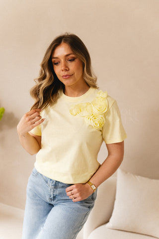 Roses Shirt Yellow