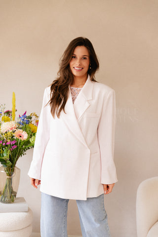 Oversized Blazer Powder Pink