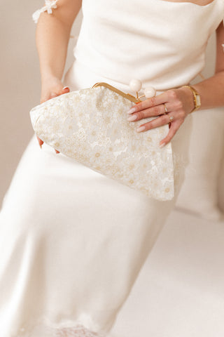 Golden Flower Muse Clutch