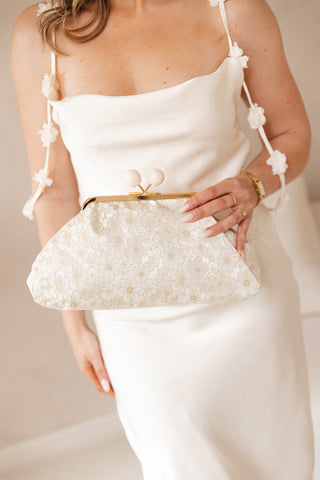Golden Flower Muse Clutch