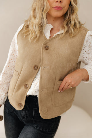 Reversible Layer Vest Camel