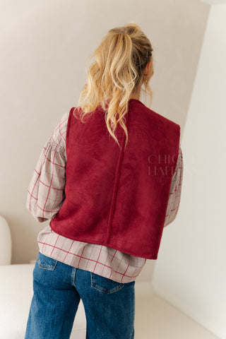 Reversible Layer Vest Burgundy