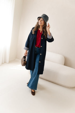 The Parisian Trench Navy