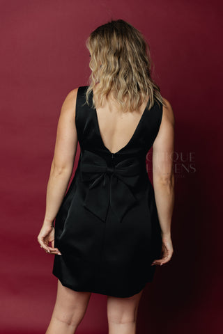 Little Bow Dress Black