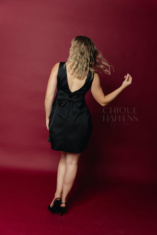 Little Bow Dress Black