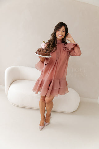 La Fiorella Dress Old Pink