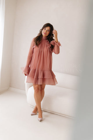 La Fiorella Dress Old Pink