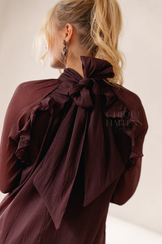 La Fiorella Dress Aubergine