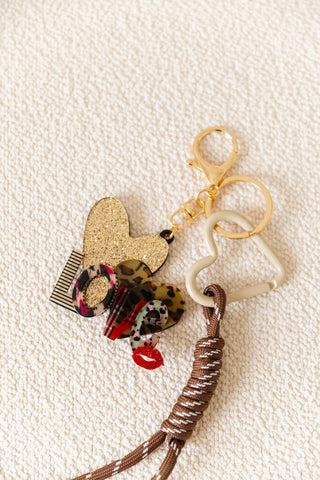 Love Key Chain Brown