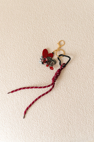 Love Key Chain Bordeaux