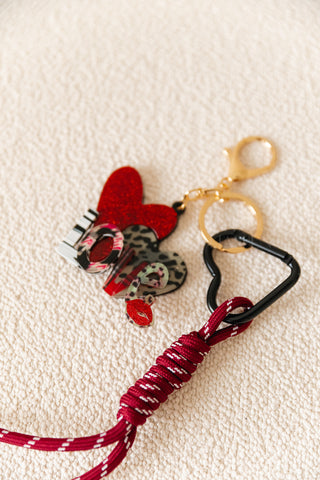 Love Key Chain Bordeaux