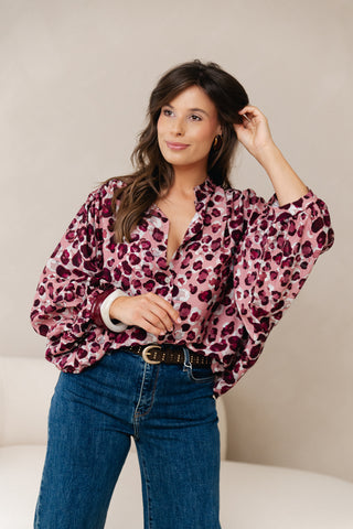 Blush Panter Blouse