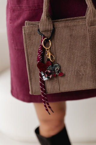 Love Key Chain Bordeaux