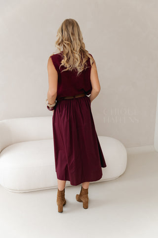Vivienne Skirt Bordeaux