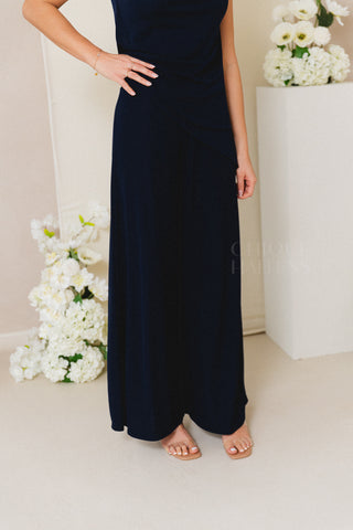 Navy Asymmetric Chique Set