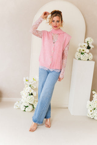 Lacy Lacy Pink Top