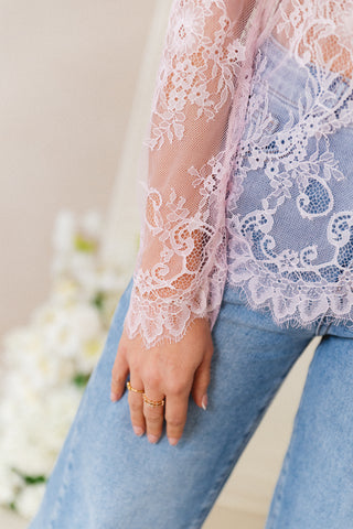 Lacy Lacy Pink Top