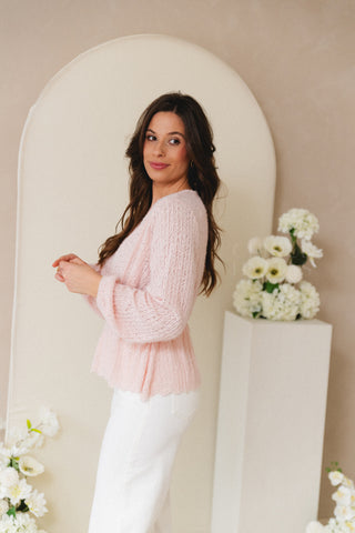Peplum Blouse Rose