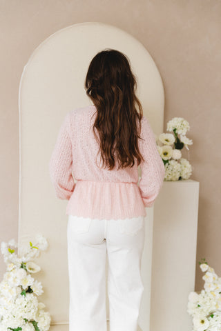 Peplum Blouse Rose
