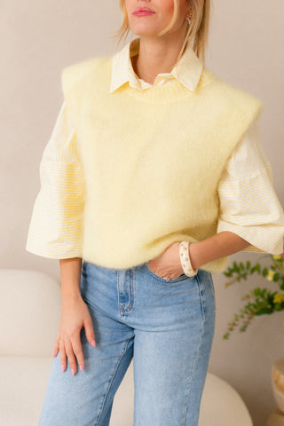 Yellow Big Sleeves Shirt