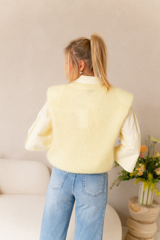 Pastel Yellow Mohair Knit