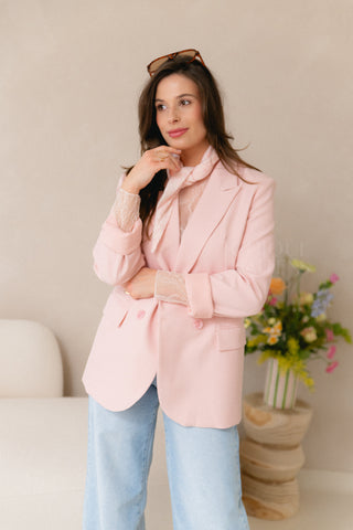 Pink Oversized Blazer