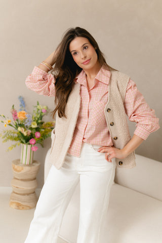 Rosewood Puff Sleeve Shirt