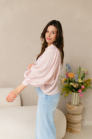Subtle Bloom Blouse Pink