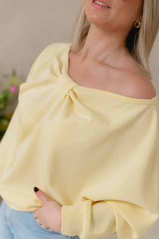 Off Shoulder Bow Sweater