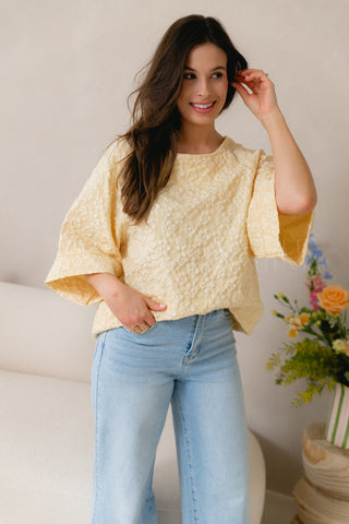Florence Blouse Pastel Yellow