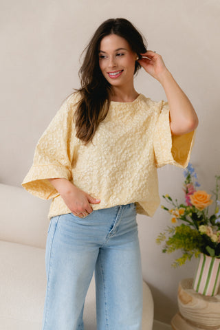 Florence Blouse Pastel Yellow