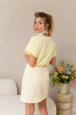 Basic Pastel Yellow Shirt