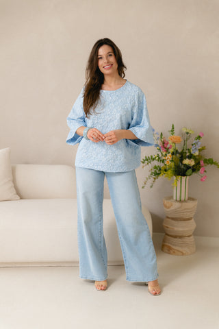 Florence Blouse Baby Blue