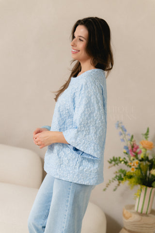 Florence Blouse Baby Blue