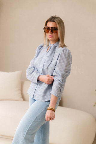 Elodie Check Blouse