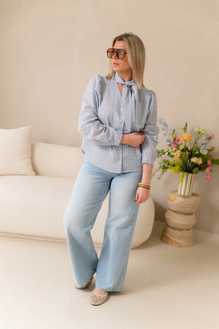 Elodie Check Blouse
