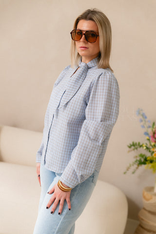 Elodie Check Blouse