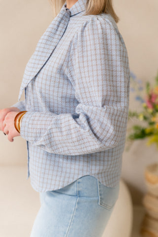 Elodie Check Blouse