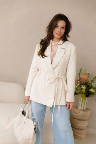 Transparant Lace Top Ecru