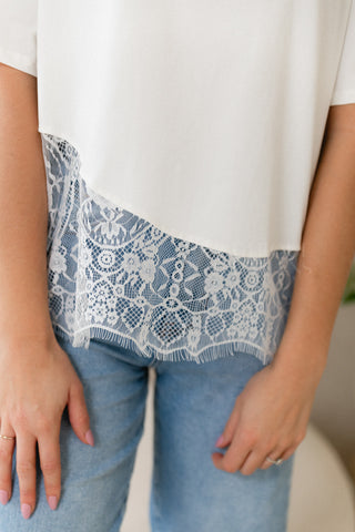 White Lace Shirt
