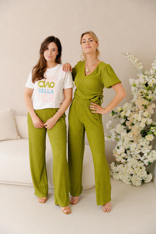 Olive Chique Pants