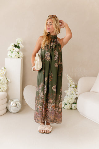 Blissfull Breeze Dress Kaki