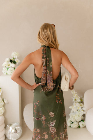 Blissfull Breeze Dress Kaki